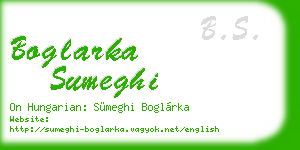 boglarka sumeghi business card